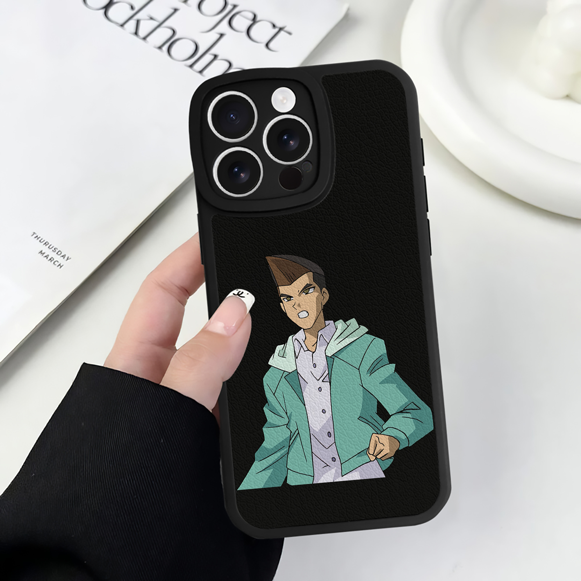 遊☆戯☆王 Yu-Gi-Oh! 【iPhone 16シリーズ対応】シリコンスマホケース（レザー調） 材質：シリコン